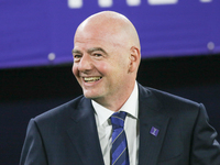 Gianni Infantino attends the 2024 FIFA U-20 Women's World Cup final match between the United States and the Netherlands at the Nemesio Camac...