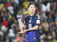 Manaka Matsukubo of Japan poses with the Adidas Silver Ball Award after the FIFA U-20 Women's World Cup Colombia 2024 Final match between Ko...