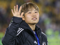 Hiromi Yoneda of Japan cheers to the fans after the FIFA U-20 Women's World Cup Colombia 2024 Final match between Korea DPR and Japan at Est...