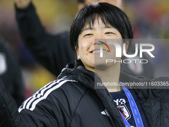 Fuka Tsunoda of Japan waves to fans after the FIFA U-20 Women's World Cup Colombia 2024 Final match between Korea DPR and Japan at Estadio E...