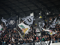 Fans of Universitatea Cluj during the match between Universitatea Cluj and Universitatea Craiova in Cluj, Romania, on September 22, 2024 (