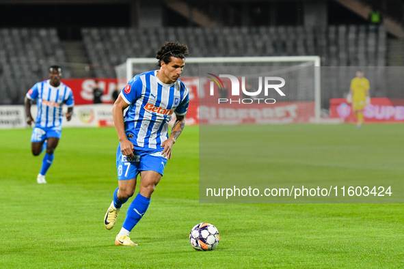 Luis Javier Paradela Diaz plays during the match between Universitatea Cluj and Universitatea Craiova at Cluj Arena Stadium in Cluj, Romania...