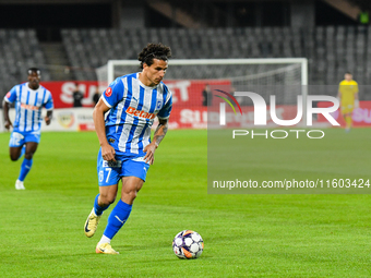 Luis Javier Paradela Diaz plays during the match between Universitatea Cluj and Universitatea Craiova at Cluj Arena Stadium in Cluj, Romania...