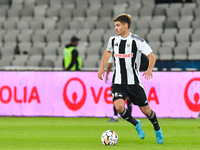 Gabriel Bogdan Simion participates in the match between Universitatea Cluj and Universitatea Craiova at Cluj Arena Stadium in Cluj, Romania,...