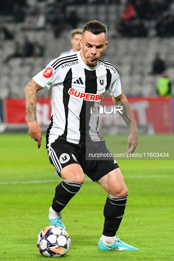 Dan Nicolae NISTOR participates in the match between Universitatea Cluj and Universitatea Craiova at Cluj Arena Stadium in Cluj, Romania, on...