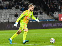 Edvinas Gertmonas is in action during the match between Universitatea Cluj and Universitatea Craiova at Cluj Arena Stadium in Cluj, Romania,...