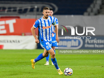 Nicusor Silviu Bancu plays during the match between Universitatea Cluj and Universitatea Craiova at Cluj Arena Stadium in Cluj, Romania, on...