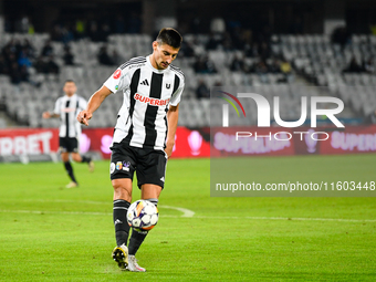 Lucian Iulian Cristea participates in the match between Universitatea Cluj and Universitatea Craiova at Cluj Arena Stadium in Cluj, Romania,...