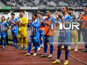 Players of Universitatea Craiova after the match between Universitatea Cluj and Universitatea Craiova in Cluj, Romania, on September 22, 202...