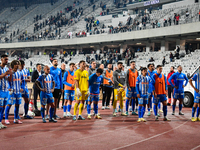 Players of Universitatea Craiova after the match between Universitatea Cluj and Universitatea Craiova in Cluj, Romania, on September 22, 202...