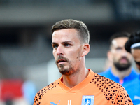 Nicusor Silviu Bancu participates in the match between Universitatea Cluj and Universitatea Craiova at Cluj Arena Stadium in Cluj, Romania,...