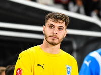 Iulian Laurentiu Popescu participates in the match between Universitatea Cluj and Universitatea Craiova at Cluj Arena Stadium in Cluj, Roman...