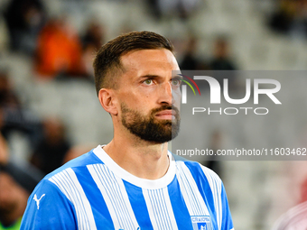 Gregorio Sierra Perez participates in the match between Universitatea Cluj and Universitatea Craiova at Cluj Arena Stadium in Cluj, Romania,...