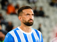 Gregorio Sierra Perez participates in the match between Universitatea Cluj and Universitatea Craiova at Cluj Arena Stadium in Cluj, Romania,...