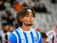 Takuto Oshima participates in the match between Universitatea Cluj and Universitatea Craiova at Cluj Arena Stadium in Cluj, Romania, on Sept...