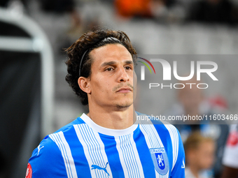 Luis Javier Paradela Diaz participates in the match between Universitatea Cluj and Universitatea Craiova at Cluj Arena Stadium in Cluj, Roma...