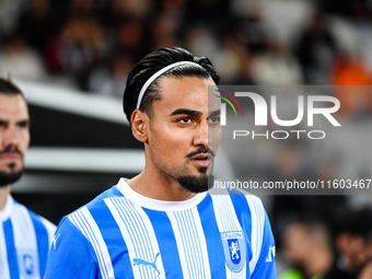 Stefan Baiaram participates in the match between Universitatea Cluj and Universitatea Craiova at Cluj Arena Stadium in Cluj, Romania, on Sep...