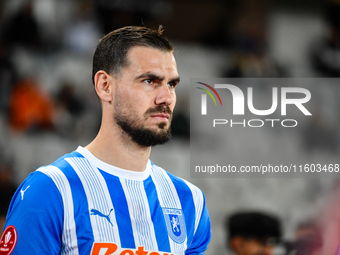 Elvir Koljic participates in the match between Universitatea Cluj and Universitatea Craiova at Cluj Arena Stadium in Cluj, Romania, on Septe...