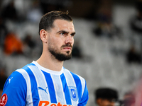 Elvir Koljic participates in the match between Universitatea Cluj and Universitatea Craiova at Cluj Arena Stadium in Cluj, Romania, on Septe...