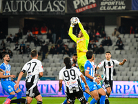 Edvinas Gertmonas is in action during the match between Universitatea Cluj and Universitatea Craiova at Cluj Arena Stadium in Cluj, Romania,...