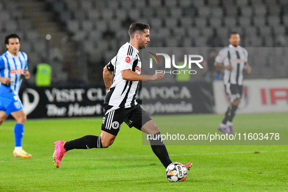 Mihaita Alexandru Chipciu is in action during the match between Universitatea Cluj and Universitatea Craiova at Cluj Arena Stadium in Cluj,...