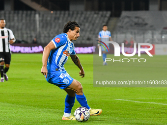 Luis Javier Paradela Diaz plays during the match between Universitatea Cluj and Universitatea Craiova at Cluj Arena Stadium in Cluj, Romania...