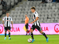 Gabriel Bogdan Simion participates in the match between Universitatea Cluj and Universitatea Craiova at Cluj Arena Stadium in Cluj, Romania,...