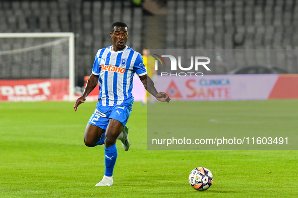 Basilio Ndong OWONO NCHAMA is in action during the match between Universitatea Cluj and Universitatea Craiova at Cluj Arena Stadium in Cluj,...