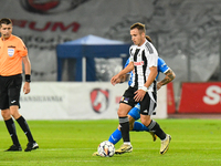 Robert Mihai Silaghi is in action during the match between Universitatea Cluj and Universitatea Craiova at Cluj Arena Stadium in Cluj, Roman...