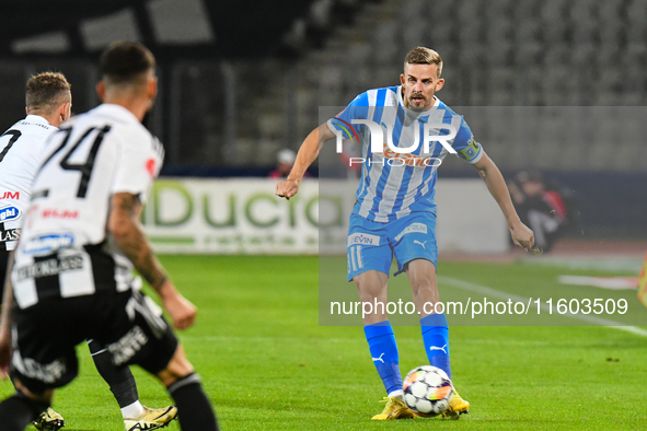 Nicusor Silviu Bancu plays during the match between Universitatea Cluj and Universitatea Craiova at Cluj Arena Stadium in Cluj, Romania, on...