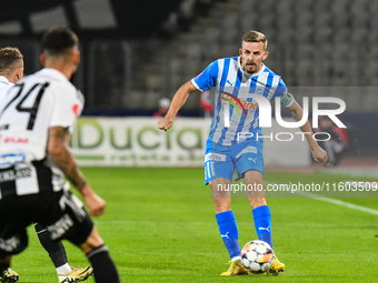 Nicusor Silviu Bancu plays during the match between Universitatea Cluj and Universitatea Craiova at Cluj Arena Stadium in Cluj, Romania, on...