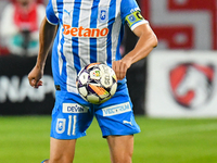 Nicusor Silviu Bancu plays during the match between Universitatea Cluj and Universitatea Craiova at Cluj Arena Stadium in Cluj, Romania, on...