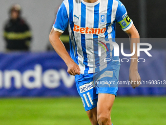 Nicusor Silviu Bancu plays during the match between Universitatea Cluj and Universitatea Craiova at Cluj Arena Stadium in Cluj, Romania, on...