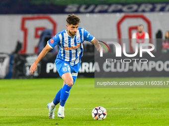 Cristian Mihai Capatina is in action during the match between Universitatea Cluj and Universitatea Craiova at Cluj Arena Stadium in Cluj, Ro...