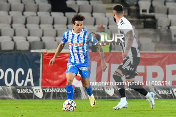 Luis Javier Paradela Diaz plays during the match between Universitatea Cluj and Universitatea Craiova at Cluj Arena Stadium in Cluj, Romania...