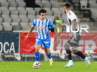 Luis Javier Paradela Diaz plays during the match between Universitatea Cluj and Universitatea Craiova at Cluj Arena Stadium in Cluj, Romania...