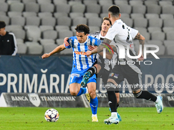 Luis Javier Paradela Diaz plays during the match between Universitatea Cluj and Universitatea Craiova at Cluj Arena Stadium in Cluj, Romania...