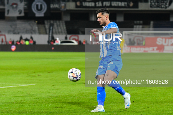 Virgil Andrei IVAN plays during the match between Universitatea Cluj and Universitatea Craiova at Cluj Arena Stadium in Cluj, Romania, on Se...