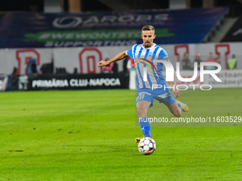 Nicusor Silviu Bancu plays during the match between Universitatea Cluj and Universitatea Craiova at Cluj Arena Stadium in Cluj, Romania, on...