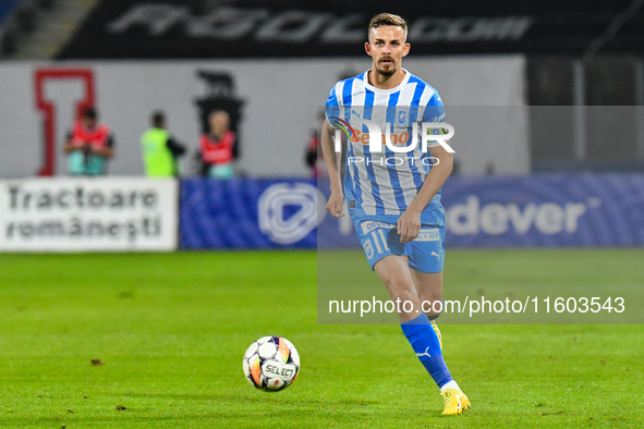 Nicusor Silviu Bancu plays during the match between Universitatea Cluj and Universitatea Craiova at Cluj Arena Stadium in Cluj, Romania, on...