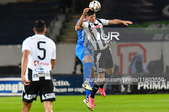 Vladislav Blanuta plays during the match between Universitatea Cluj and Universitatea Craiova at Cluj Arena Stadium in Cluj, Romania, on Sep...