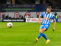 Nicusor Silviu Bancu plays during the match between Universitatea Cluj and Universitatea Craiova at Cluj Arena Stadium in Cluj, Romania, on...