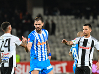 Elvir Koljic and Ovidiu Alexandru Bic participate in the match between Universitatea Cluj and Universitatea Craiova at Cluj Arena Stadium in...