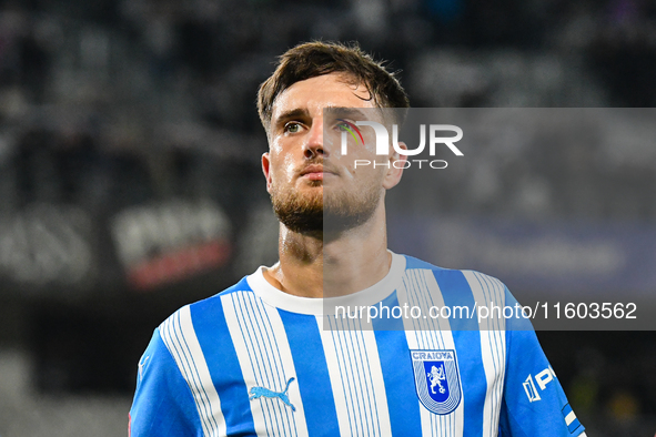 Cristian Mihai CAPATINA participates in the match between Universitatea Cluj and Universitatea Craiova at Cluj Arena Stadium in Cluj, Romani...