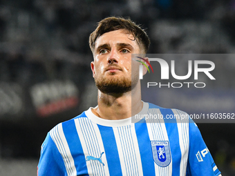 Cristian Mihai CAPATINA participates in the match between Universitatea Cluj and Universitatea Craiova at Cluj Arena Stadium in Cluj, Romani...