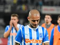 Ionut Alexandru Mitrita participates in the match between Universitatea Cluj and Universitatea Craiova at Cluj Arena Stadium in Cluj, Romani...