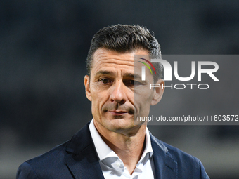 Constantin Galca participates in the match between Universitatea Cluj and Universitatea Craiova at Cluj Arena Stadium in Cluj, Romania, on S...