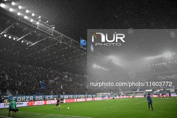 General view of Gewiss Stadium during the Italian Serie A football match between Atalanta BC and Calcio Como in Bergamo, Italy, on September...