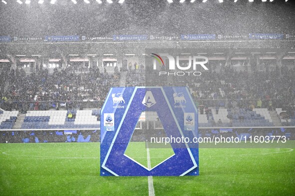 General view of Gewiss Stadium during the Italian Serie A football match between Atalanta BC and Calcio Como in Bergamo, Italy, on September...