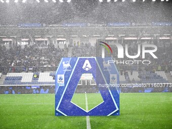 General view of Gewiss Stadium during the Italian Serie A football match between Atalanta BC and Calcio Como in Bergamo, Italy, on September...